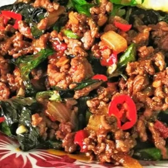 Thai Basil Beef.