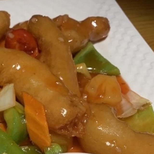 Sweet & Sour Chicken.